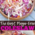 The best mayo free coleslaw