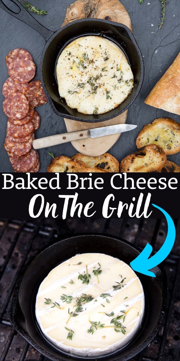 Baked Brie Cheese with Wine on the Grill Vindulge