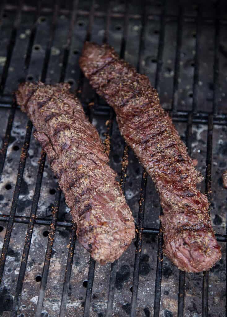 Grilled Hanger Steak with Pinot Noir and Marionberry Glaze Vindulge