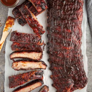 2 Racks of Ribs with BBQ Sauce