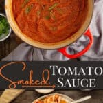 Smoked Sauce pin image with text