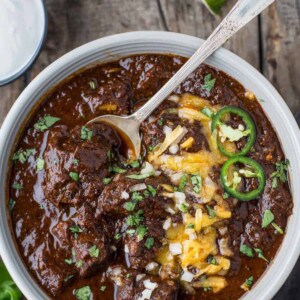 Bowl of Texas Chili.