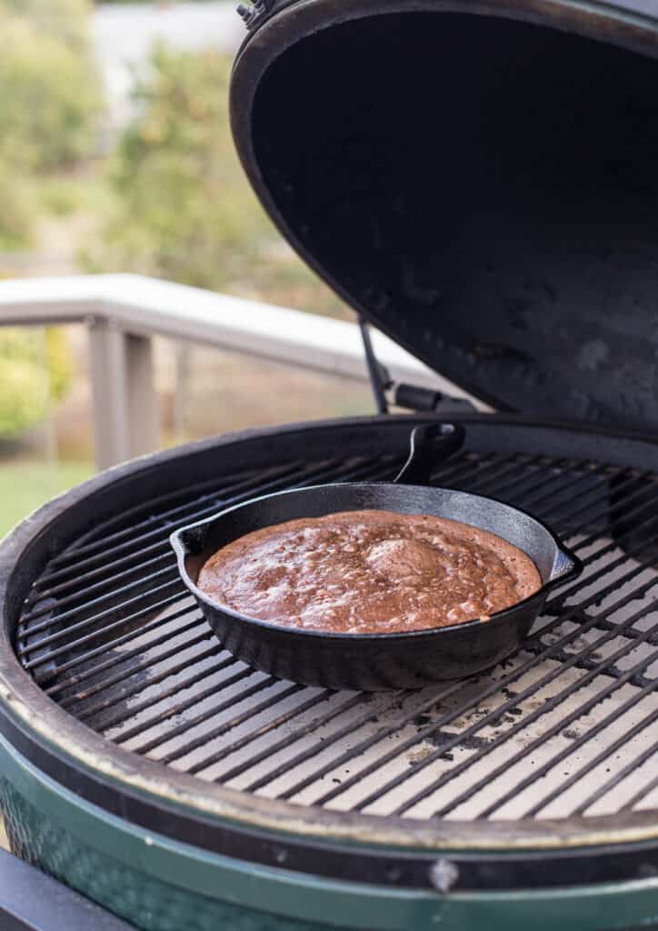Skillet Brownies on the Grill (Gluten Free) Vindulge