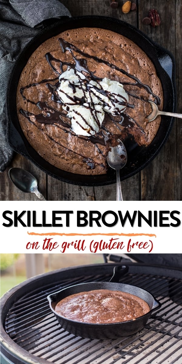 Skillet Brownies on the Grill (Gluten Free) Vindulge