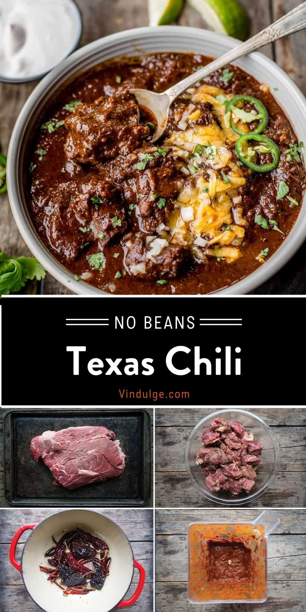 Authentic Texas Chili Recipe (No Beans) Vindulge