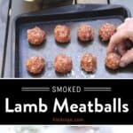 Smoked Lamb Meatballs Pin