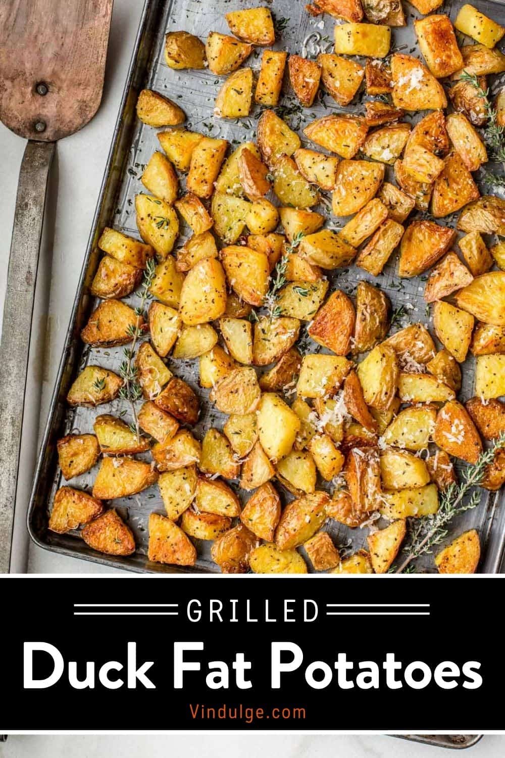 Duck Fat Potatoes with Parmesan and Thyme - Vindulge