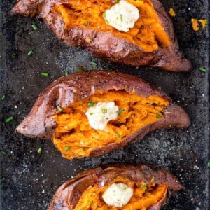 Grilled baked Sweet Potatoes