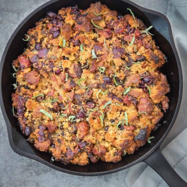 smoked sausage cornbread stuffing