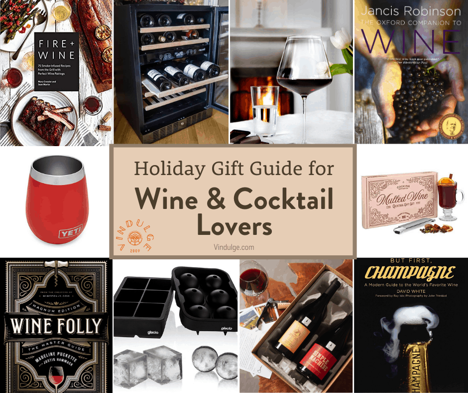 Cover collage for Vindulge wine and cocktail gift guide.