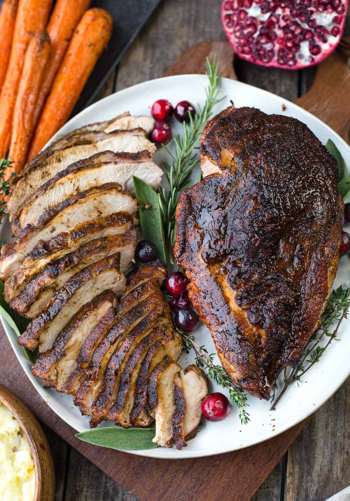 Grilled Turkey Breast with Cajun Seasoning.