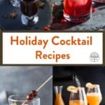 Holiday cocktails roundup pinterest pin