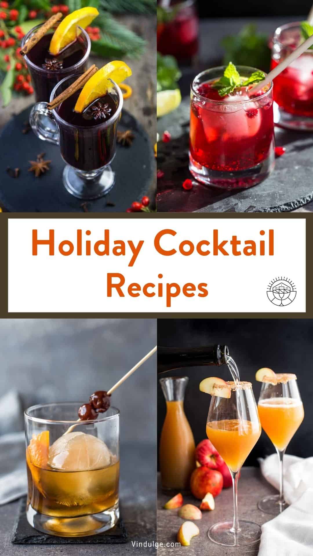 Holiday cocktails roundup pinterest pin
