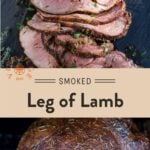 Smoked Leg of Lamb Pinterest Pin