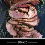 Smoked Leg of Lamb Pinterest Pin