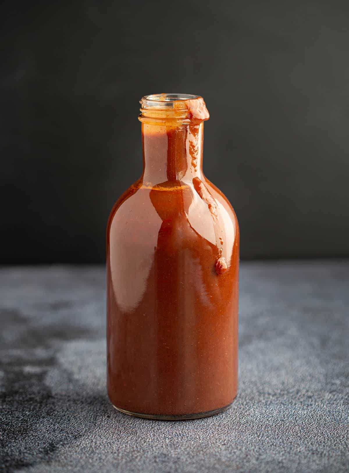 A bottle of Pinot Noir BBQ Sauce 