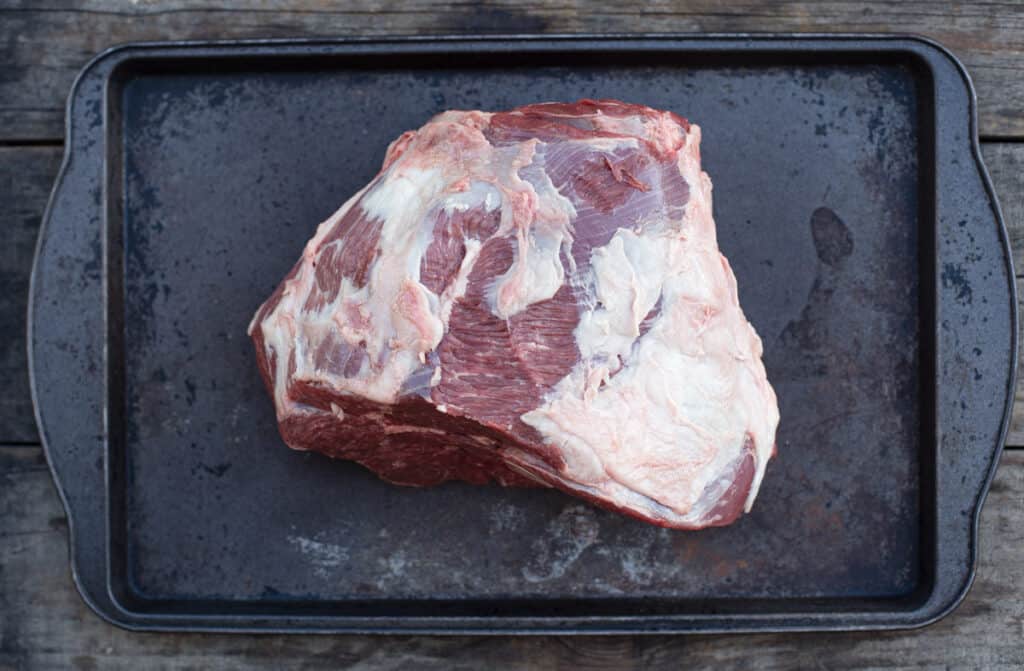 raw leg of lamb