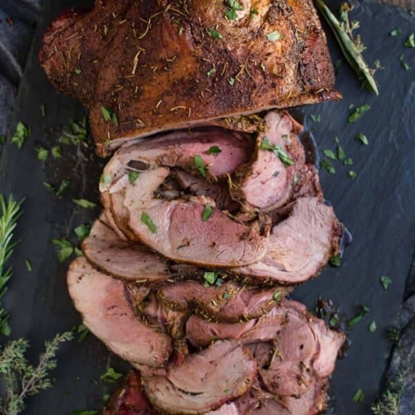 Smoked Boneless Leg of Lamb with Herb Rub - Vindulge