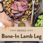 Smoked Bone-In Leg of Lamb Pin