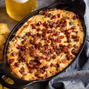 Bacon Topped Jalapeño Popper Dip Recipe - Vindulge