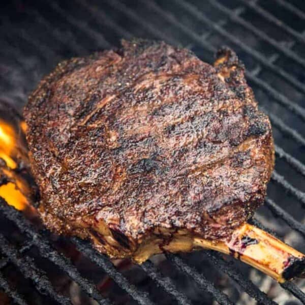 Steak on grill