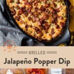 Grilled Jalapeño Popper Dip Pinterest Pin