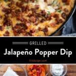 Grilled Jalapeño Popper Dip Pinterest Pin