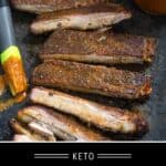 keto smoked ribs pinterest pin