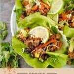 Taco Lettuce Wraps Pinterest Pin