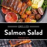 Grilled Salmon Salad Pinterest Pin