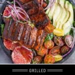 Grilled Salmon Salad Pinterest Pin