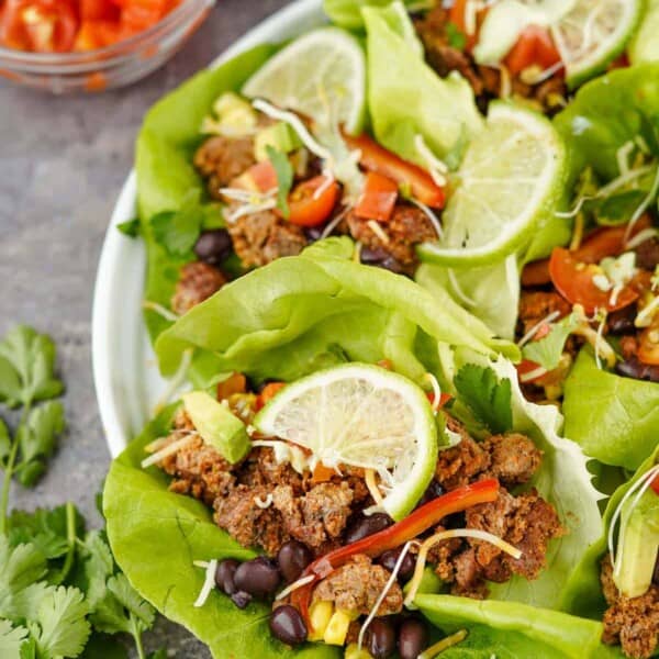 Ground Beef Taco Lettuce Wraps