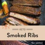 keto smoked ribs pinterest pin