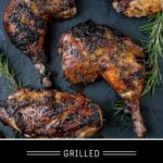 Grilled Balsamic Glazed Chicken Pinterest Pin
