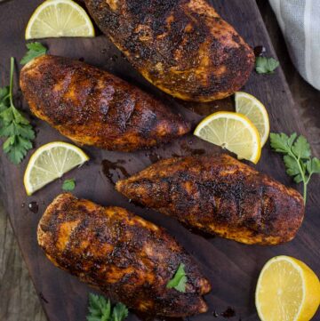 blackened seasoned chicken breasts