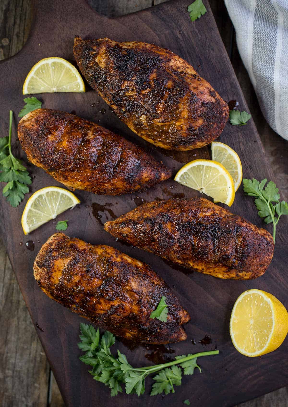 blackened seasoned chicken breasts