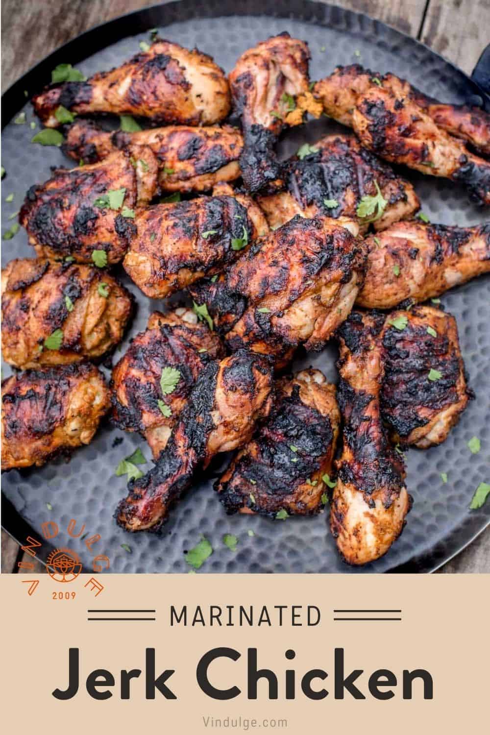 Jerk Chicken Marinade On Grilled Chicken Vindulge