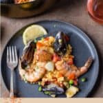 Seafood Paella Pinterest Pin