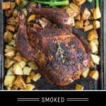 Whole Smoked Chicken Pinterest Pin