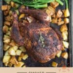 Whole Smoked Chicken Pinterest Pin