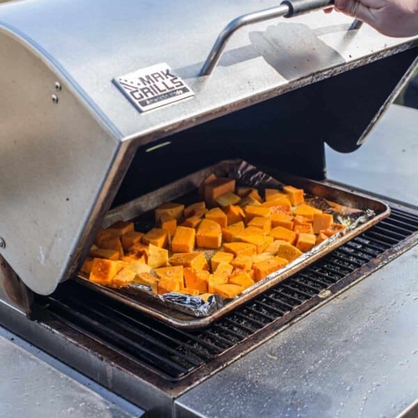 Butternut Squash on the MAK Grill