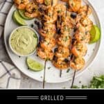 Grilled Shrimp Pinterest Pin