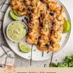 Grilled Shrimp Pinterest Pin