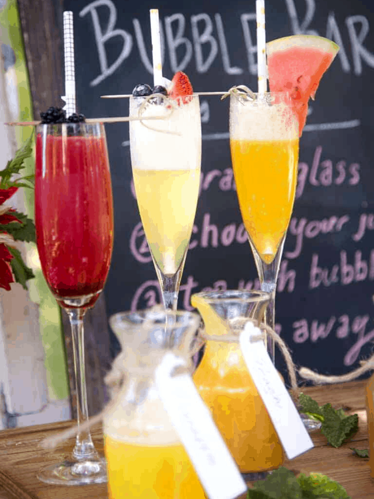 How to Make a Mimosa/ Bellini Bar - Vindulge