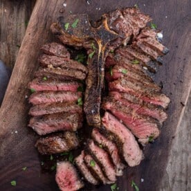 Sliced Porterhouse Steak