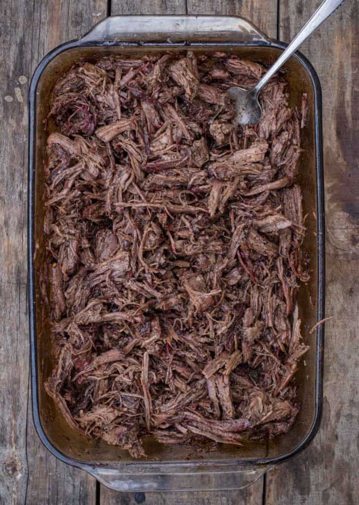 Shredded Braised Smoked Chuck Roast