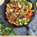 Grilled Chicken Fajitas pin