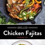 Grilled Chicken Fajitas pin