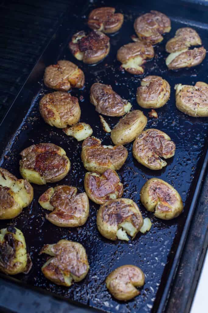 cooking smashed potatoes