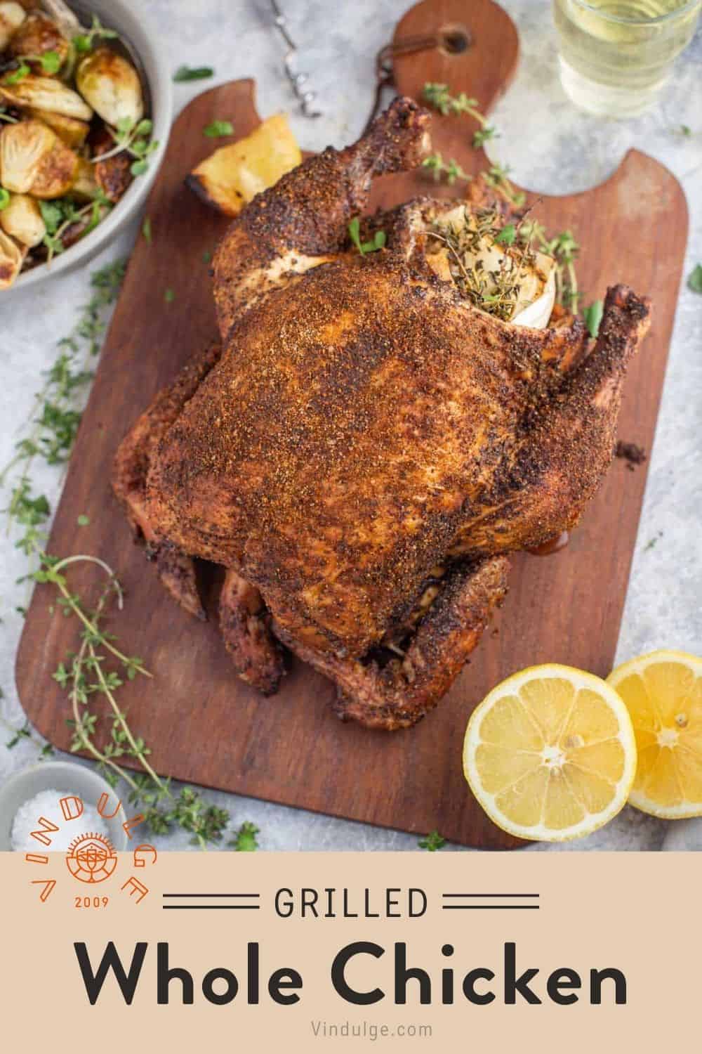 Pellet Grill Whole Chicken Roast - Vindulge